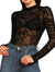 Women’s Mesh Long Sleeve Blouse