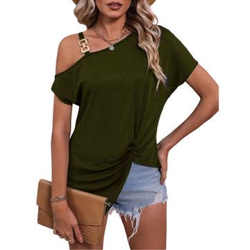 Women’s Off-Shoulder Irregular Blouse